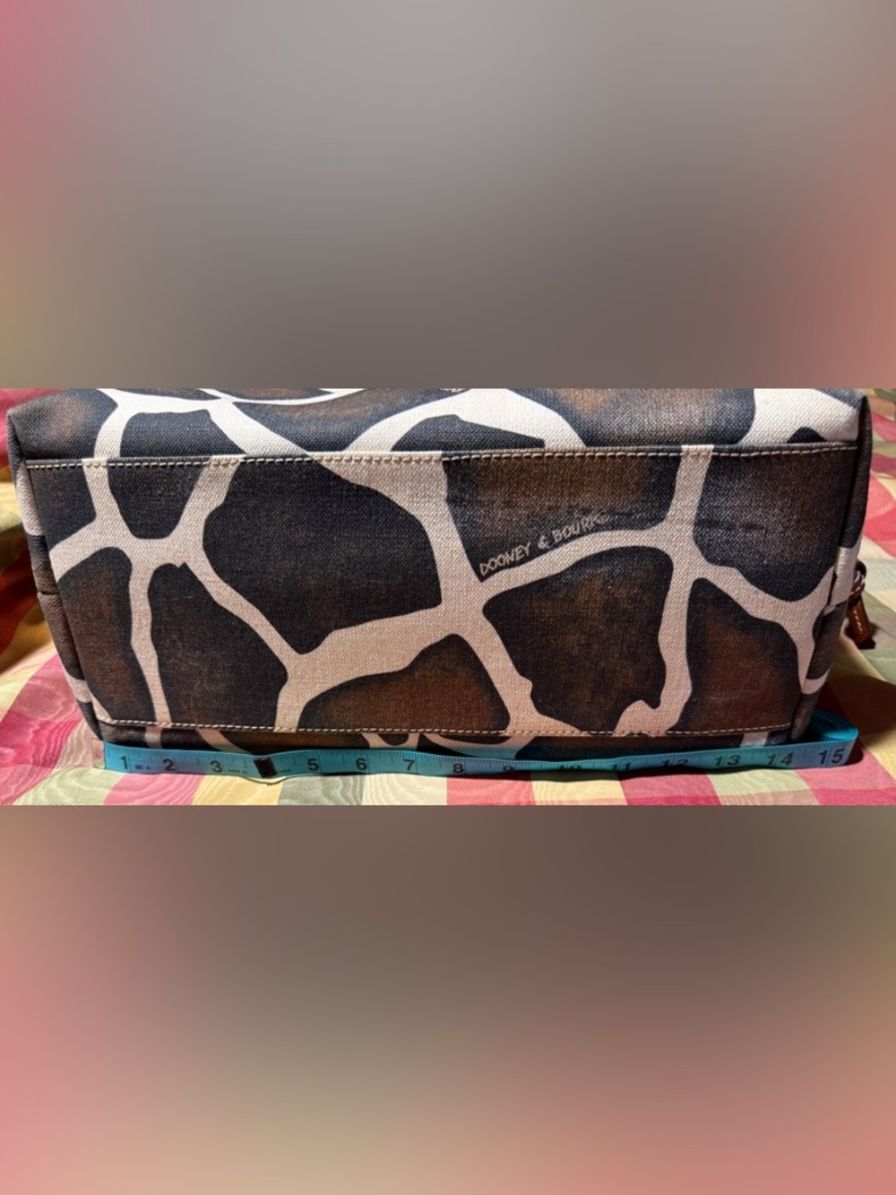 Dooney & Bourke Giraffe Canvas and Leather Tote - Picture 5 of 8